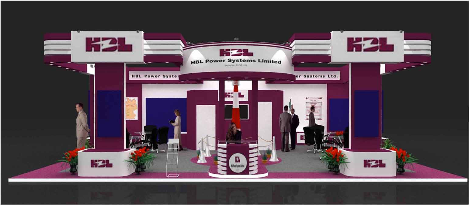 HBL Power Systems exhibition booth